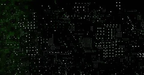 Image of rows of dots pattern  against green background イラスト素材