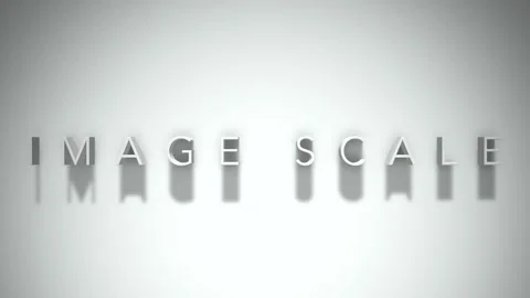 Image scale 3D title animation with shadows on a white background Stock Footage 297668282