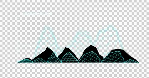Image of scientific data processing over transparent background Ilustração Stock