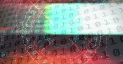 Image of scope scanning and binary coding Foto stock