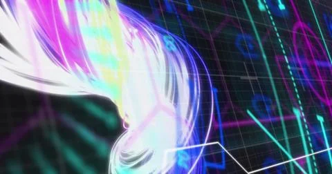 Image of scope scanning and data processing Stockillustratie