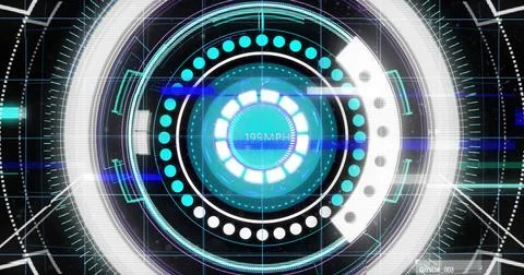 Image of scope scanning and data processing 스톡 일러스트