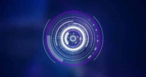 Image of scope scanning and data processing Stock Photos