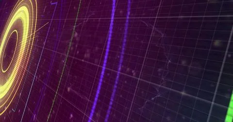 Image of scope scanning on black background 库存插图