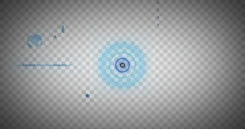 Image of scope scanning with blue computer circuit board elements 스톡 일러스트