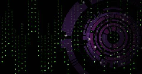Image of scope scanning over binary coding Stock-Illustration
