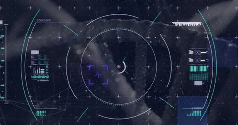 Image of scope scanning over dna strand Photos