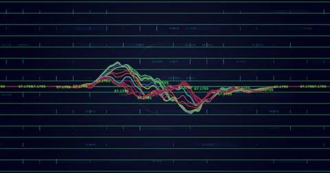 Image of scope, statistics and data processing Stockillustratie