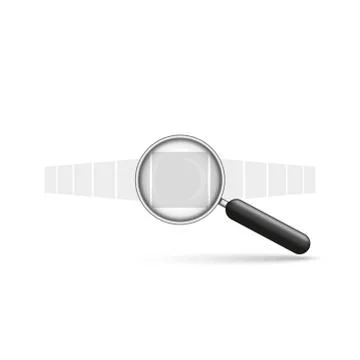 Image search or content presentation isometric carousel concept for photo pos Stock Illustration