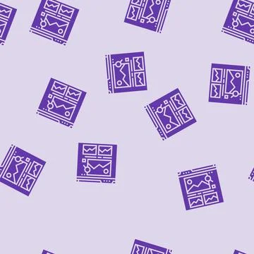 Image seo glyph seamless pattern Illustrazione stock
