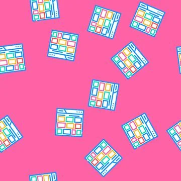 Image sharing advertising vector seamless pattern Stock Illustration