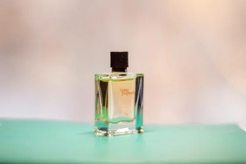 This image showcases an elegant perfume container, emitting sophistication Фото