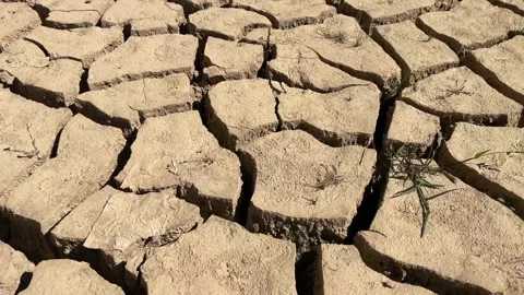 The image shows an arid desert landscape Stock Footage 281087372