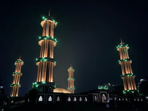 The image shows the Army Central Mosque Stock Photos