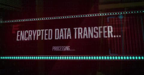 This image shows how data is processed and transferred over computer servers 写真素材