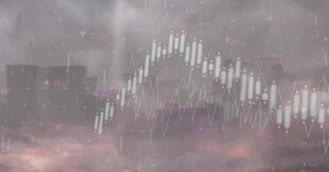 This image shows how data processing over clouds can help simplify business 스톡 사진