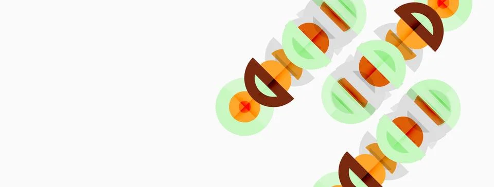 Image shows repeated android text, stylized with orange, green hues. Diagonal Illustrazione stock