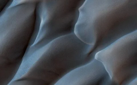 This image shows us a cross-section of a dune field. Dune shape depends on... Stock Photos