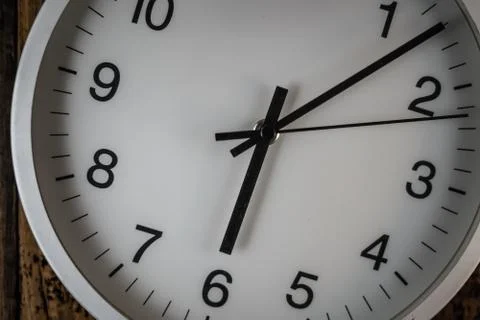 Image of simple wall clock Stock Photos