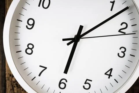 Image of simple wall clock Stock Photos