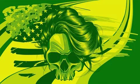 The image of the skull. Vector illustration. Stock-Illustration