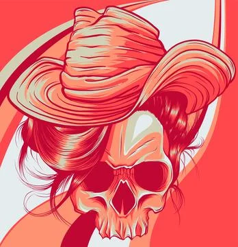 The image of the skull. Vector illustration. Stock Illustration