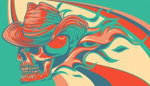 The image of the skull. Vector illustration. Stock Illustration