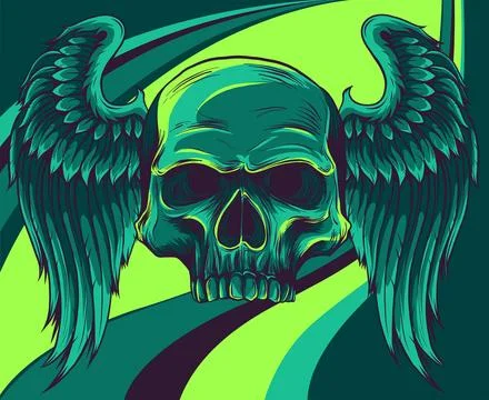 The image of the skull. Vector illustration. Stock-Illustration