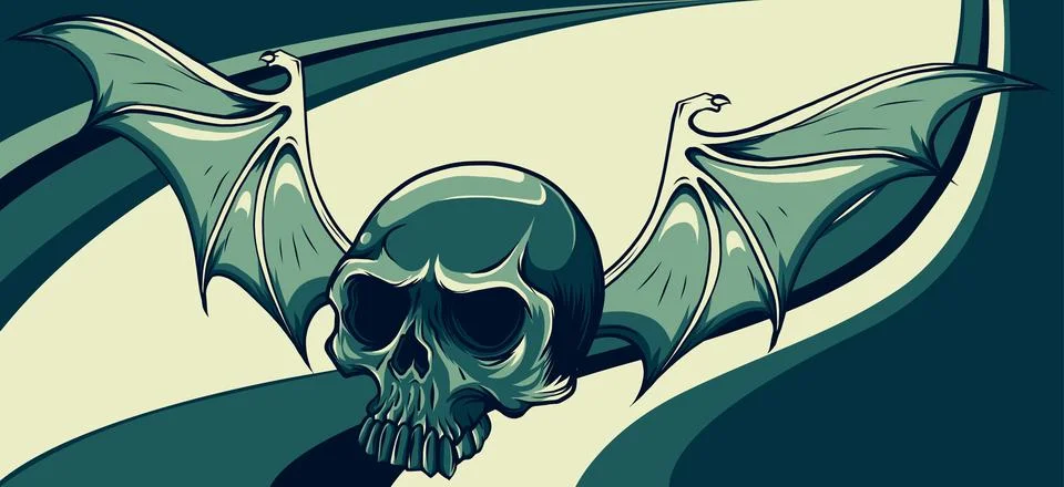 The image of the skull. Vector illustration. Stock-Illustration