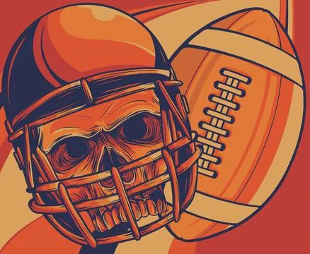 The image of the skull. Vector illustration. Stock Illustration