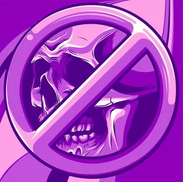 The image of the skull. Vector illustration. Stock Illustration