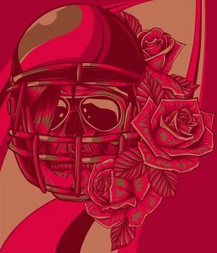 The image of the skull. Vector illustration. Stock Illustration