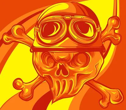 The image of the skull. Vector illustration. Stock-Illustration