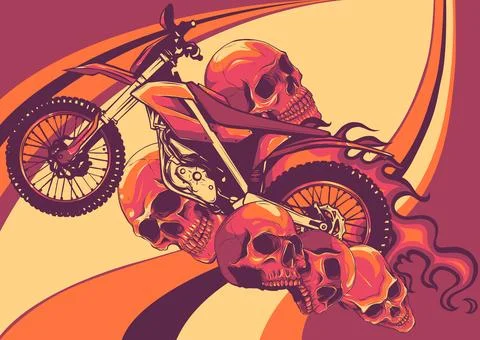 The image of the skull. Vector illustration. Stock-Illustration