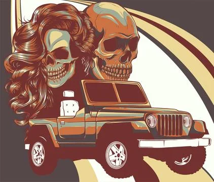 The image of the skull. Vector illustration. Stock-Illustration