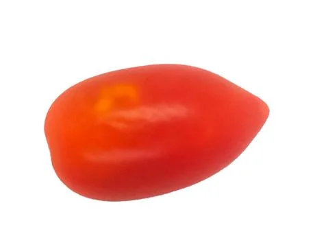 Image of small red tomatoes on a white background isolate Stock Photos