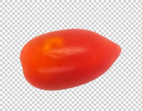 Image of small red tomatoes on a white background isolate Foto stock
