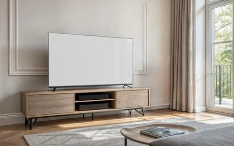 An image of a Smart TV Stock Illustration