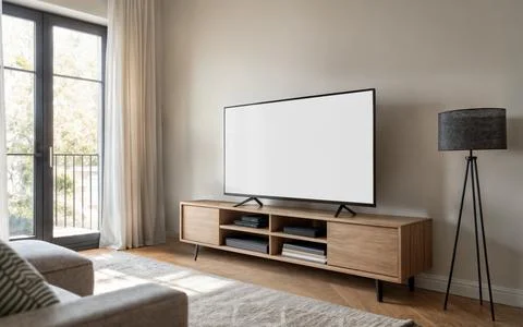 An image of a Smart TV Stock Illustration