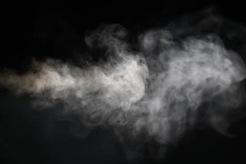 Image of smoke with black background Stock-Fotos