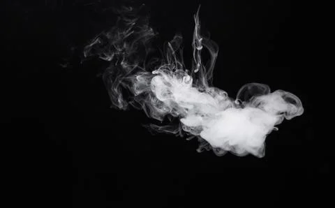 Image of smoke of electronic cigarette Stock Photos