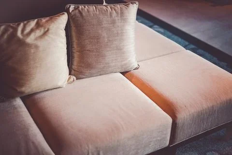 Image of sofa and cushion Stock Photos