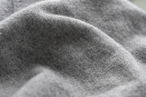 Image of Soft gray fabric with selective focus and back light Stock Photos