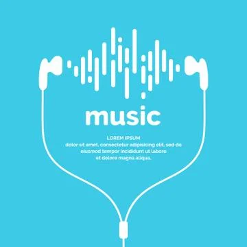 The image of the sound wave. Stock Illustration