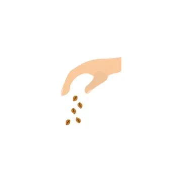 Image of sow the seeds Stock Illustration