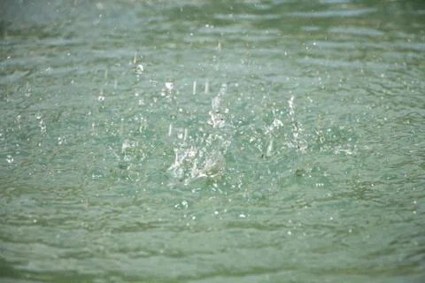 Image splashes on the water ripples Stock Photos