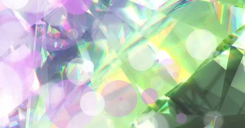 Image of spots moving over crystal Ilustração Stock