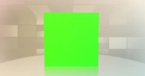 Image of square with copy space over shapes on grey background 스톡 사진