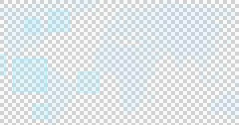 Image of squares with data processing over world map on transparent background Illustrazione stock