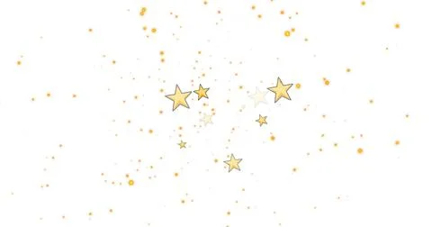 Image of stars falling over white background Ilustração Stock